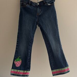 Lilly Pulitzer Kids Jeans with Strawberry Patch